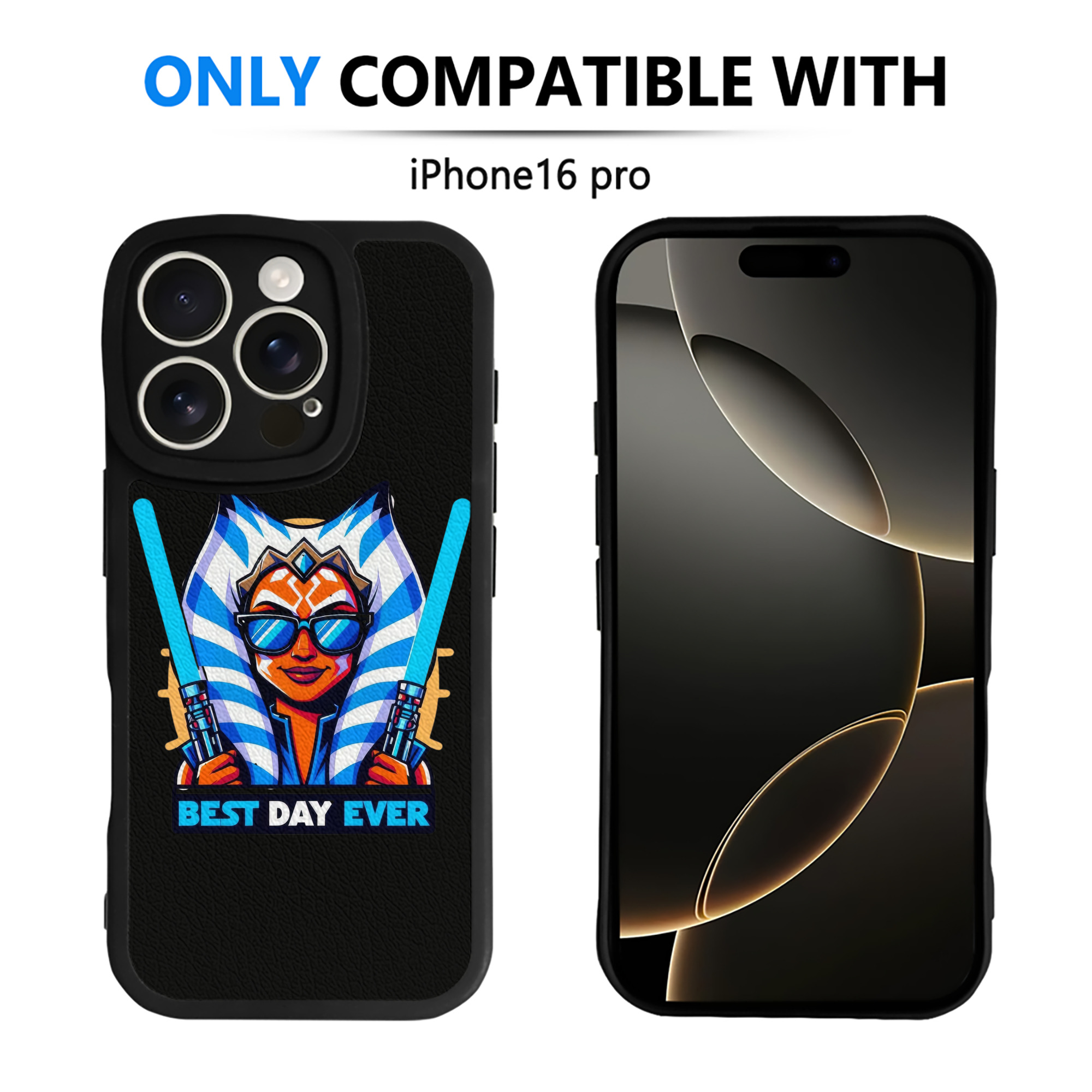 （画像用） スター・ウォーズ Star Wars 【iPhone 16シリーズ対応】シリコンスマホケース（レザー調） 材質：シリコン